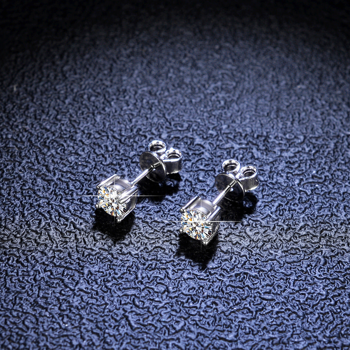 Quality moissanite stud earrings