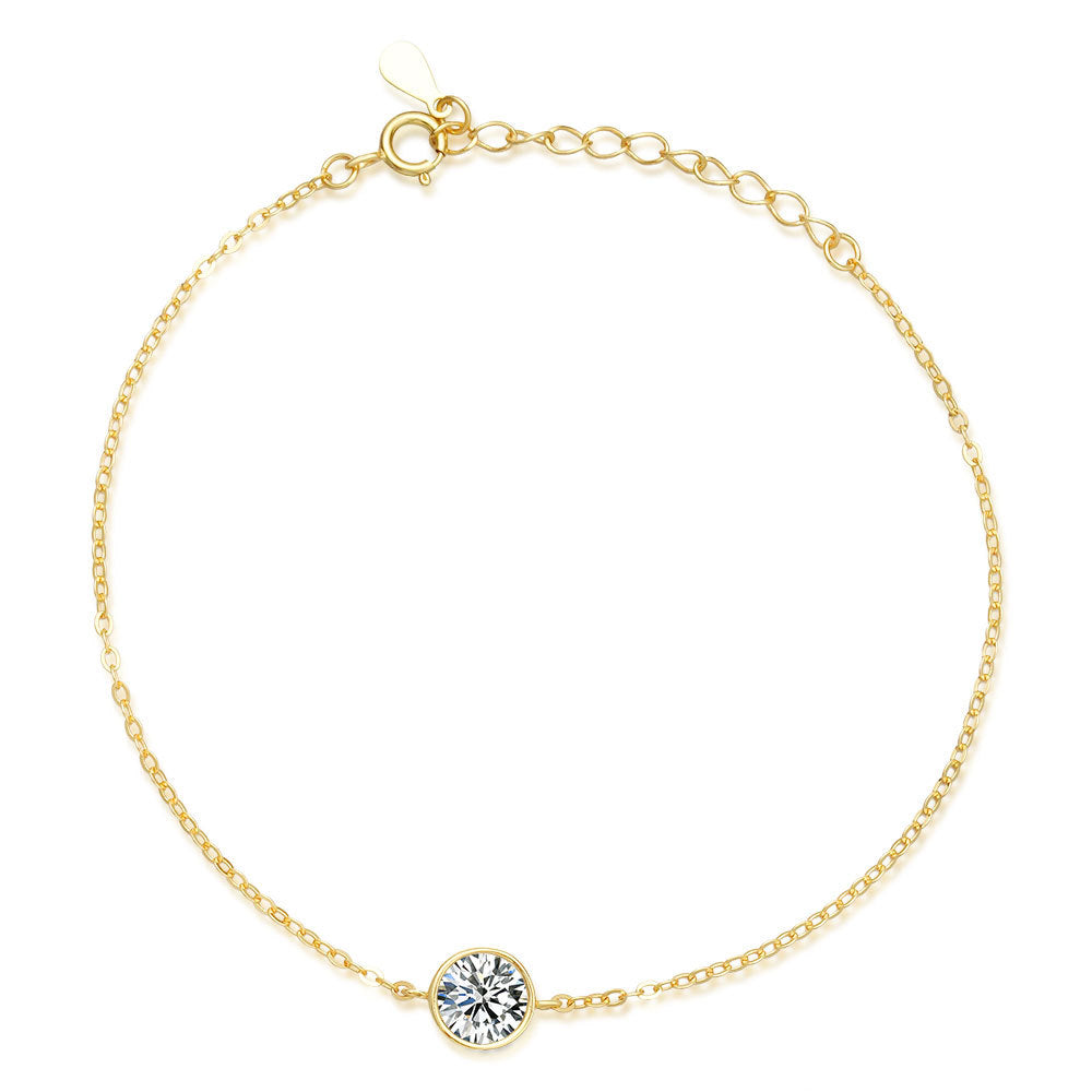 Bubble moissanite bracele