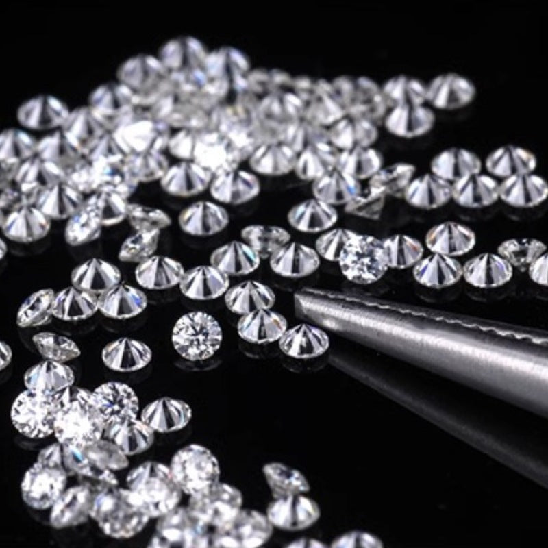 DIY moissanite D-EF grade color VVS 0.8-3.0mm