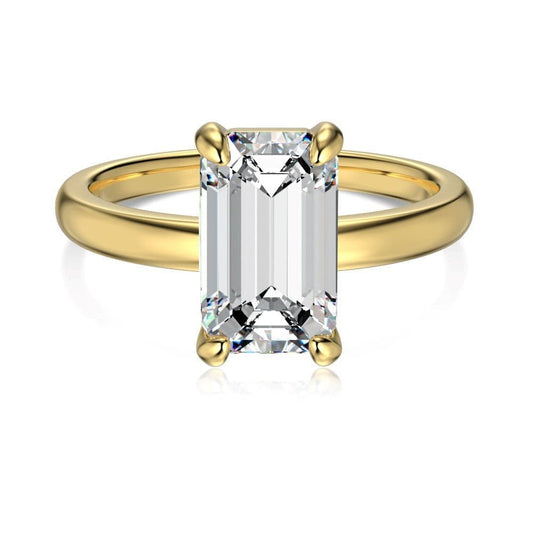 Emerald cut glossy ring - Hastella.J