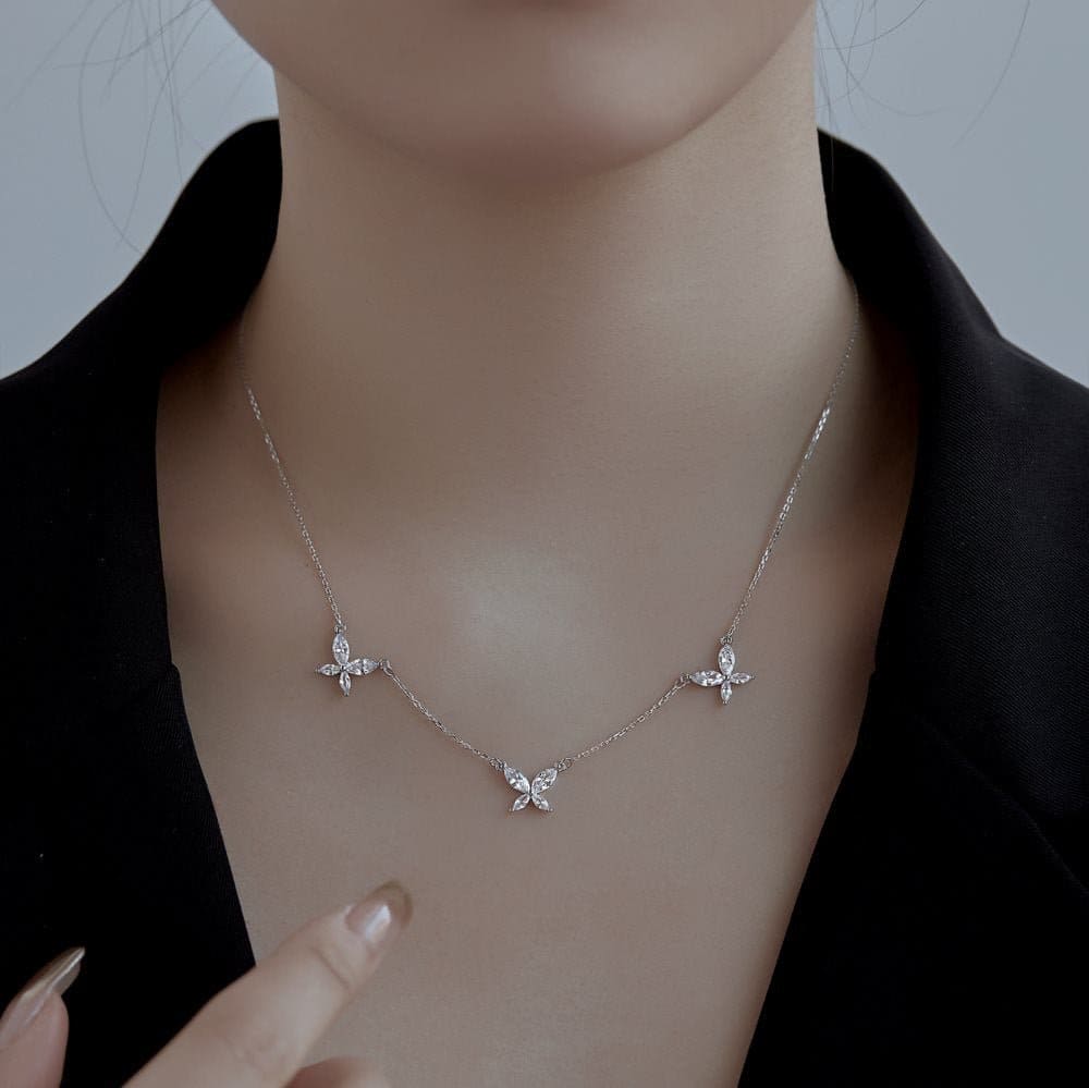 18K Three butterfly necklaces - Hastella.J