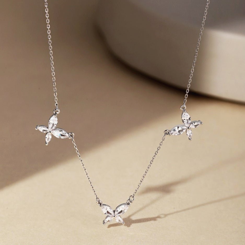 18K Three butterfly necklaces - Hastella.J