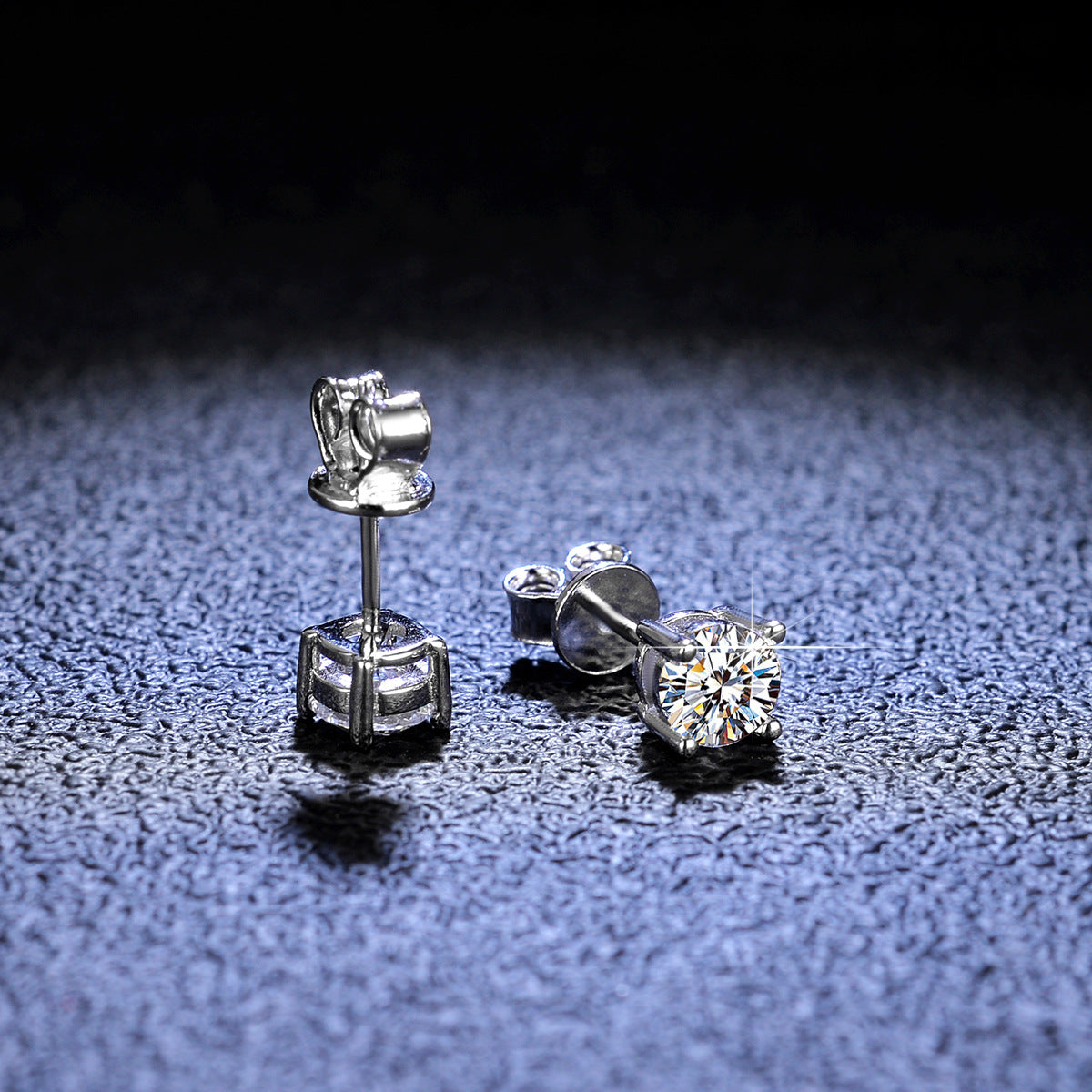 Quality moissanite stud earrings