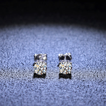 Quality moissanite stud earrings