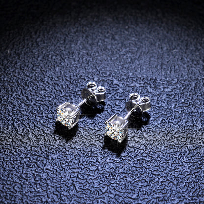 Quality moissanite stud earrings