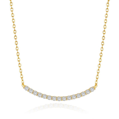Smile moissanite necklace