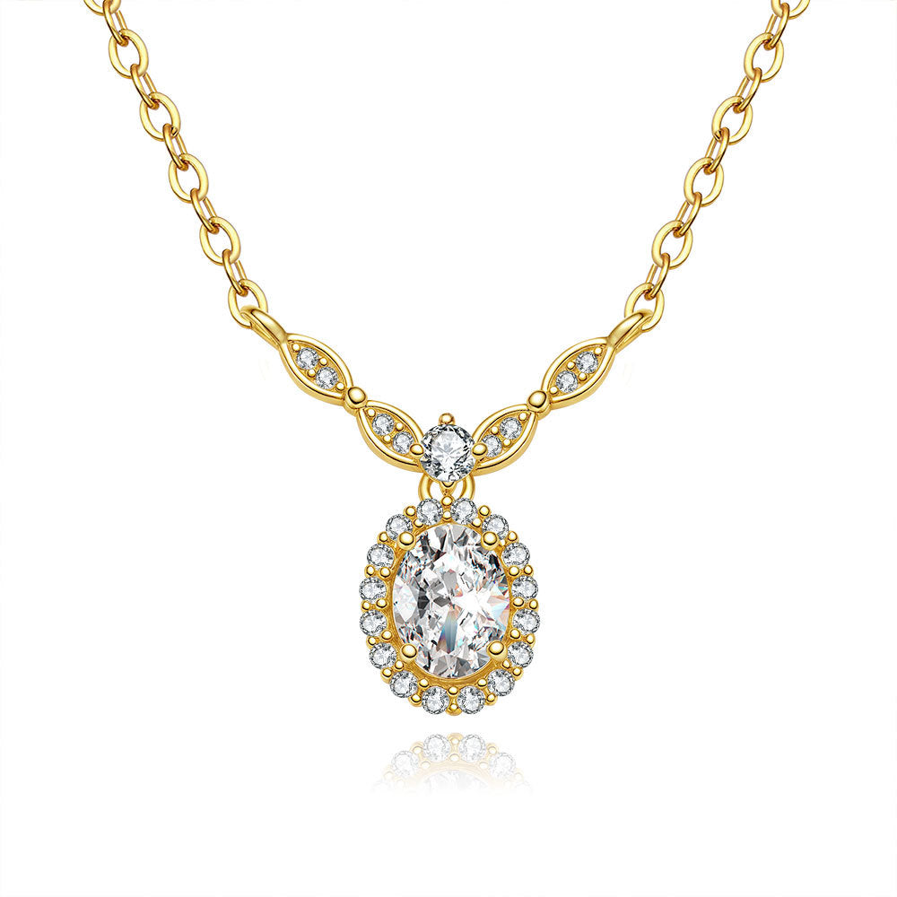 Collarbone moissanite chain
