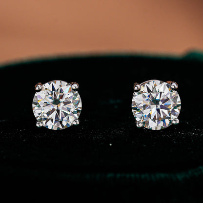 Quality moissanite stud earrings