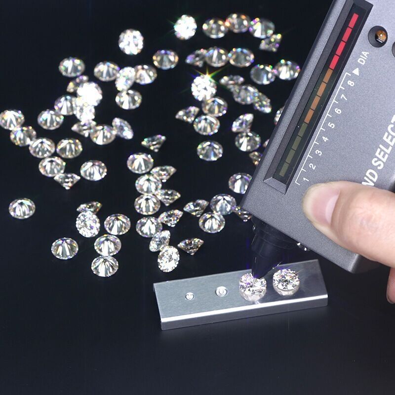 DIY moissanite D-EF grade color VVS 0.8-3.0mm