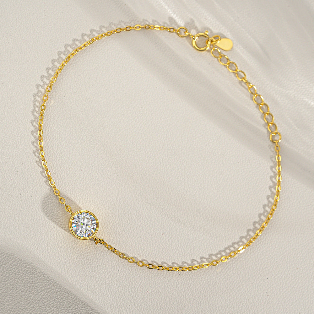 Bubble moissanite bracele