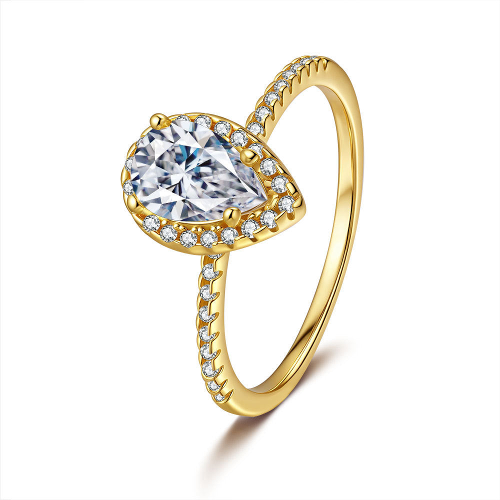 Timeless moissanite engagement ring