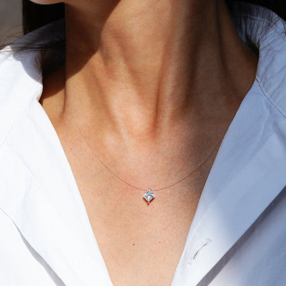 Princess tears moissanite chain