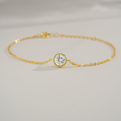 Bubble moissanite bracelet