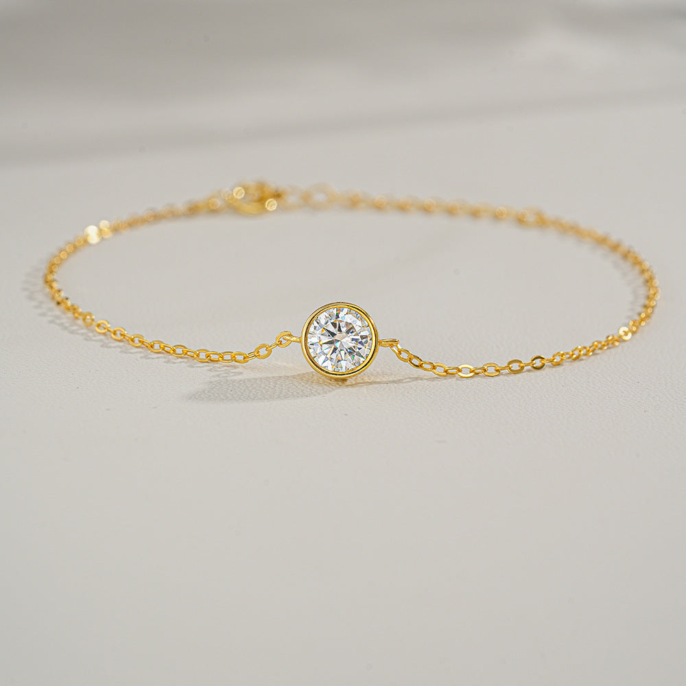 Bubble moissanite bracele