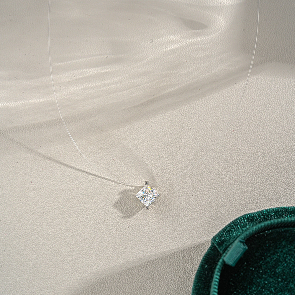 Princess tears moissanite chain