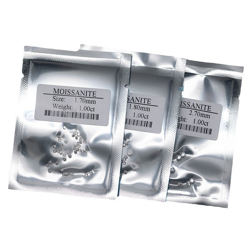 DIY moissanite D-EF grade color VVS 0.8-3.0mm