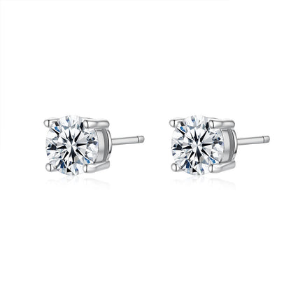 Quality moissanite stud earrings