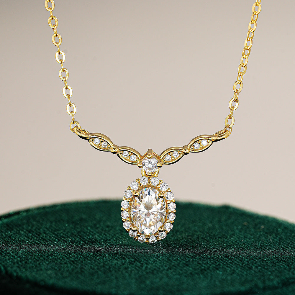 Collarbone moissanite chain