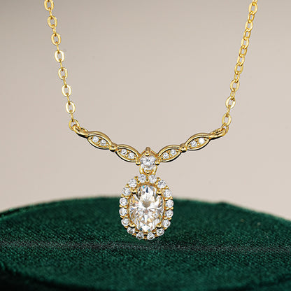 Collarbone moissanite chain