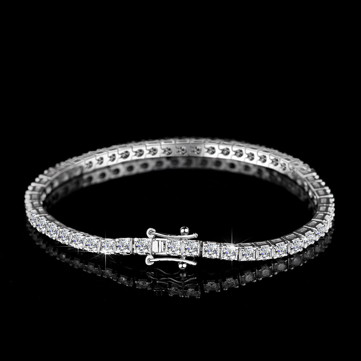 Quality moissanite tennis bracelet