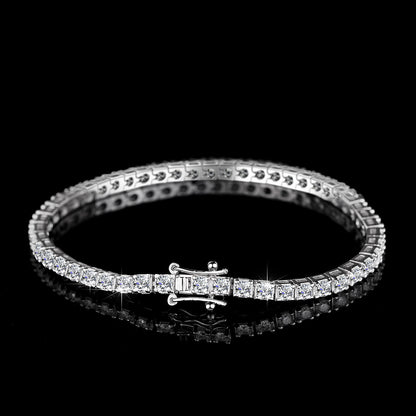 Quality moissanite tennis bracelet
