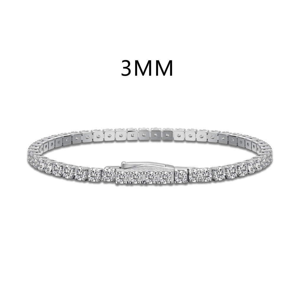 Buckle tennis bracelet