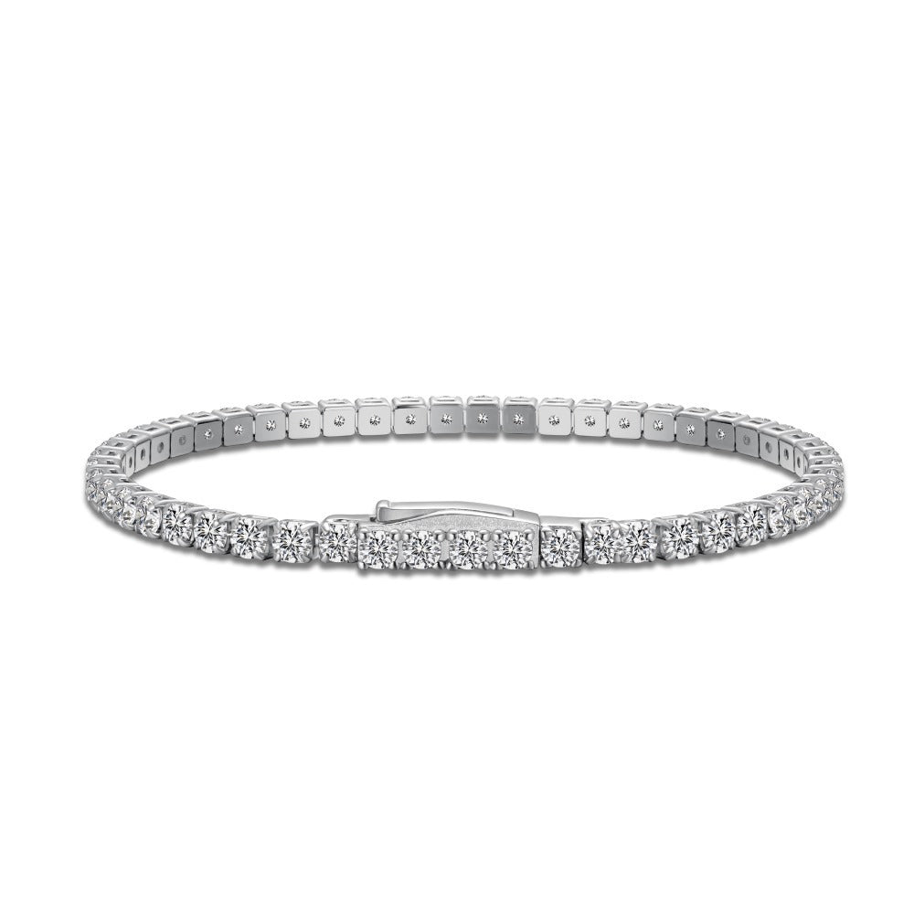 Buckle tennis bracelet