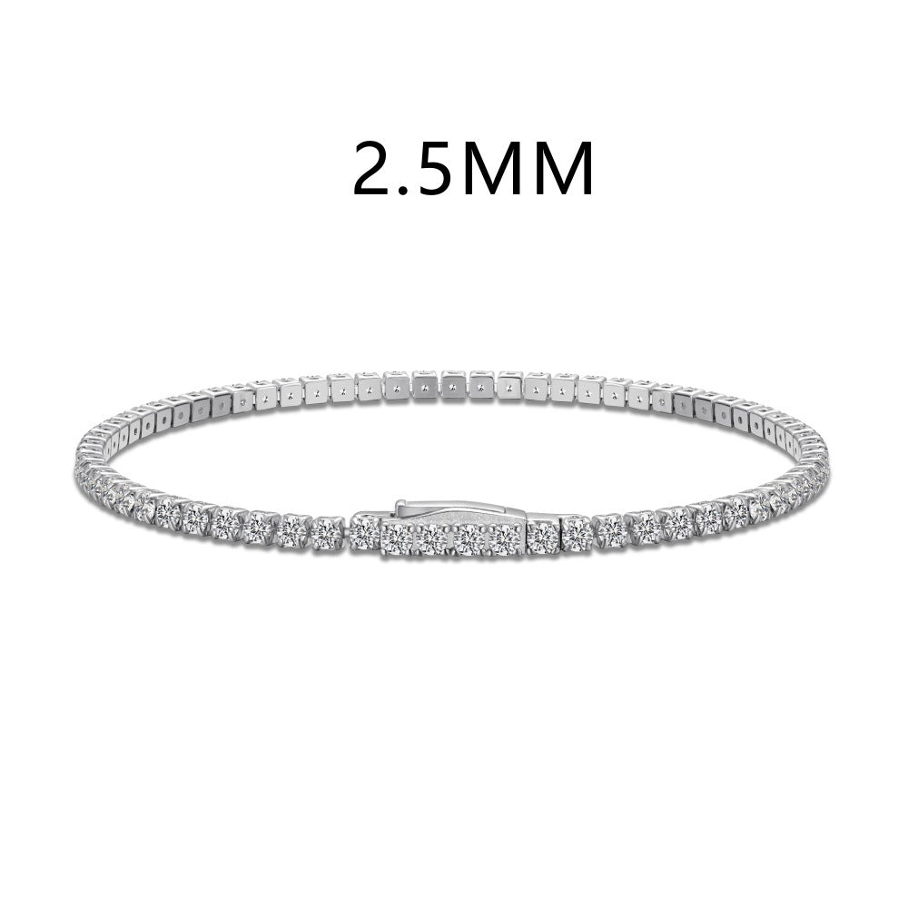 Buckle tennis bracelet