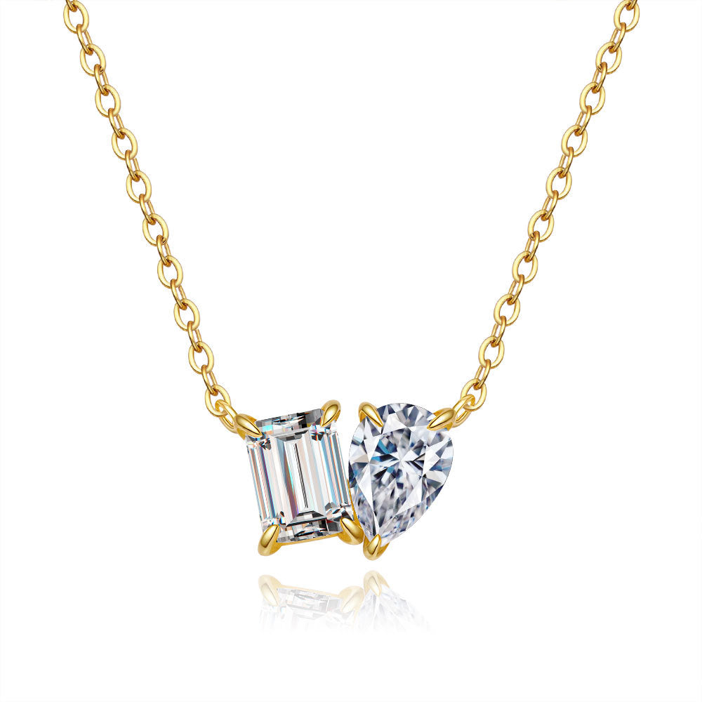 Sweet sugar cube moissanite chain