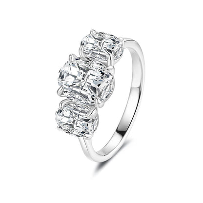 Eggs moissanite ring