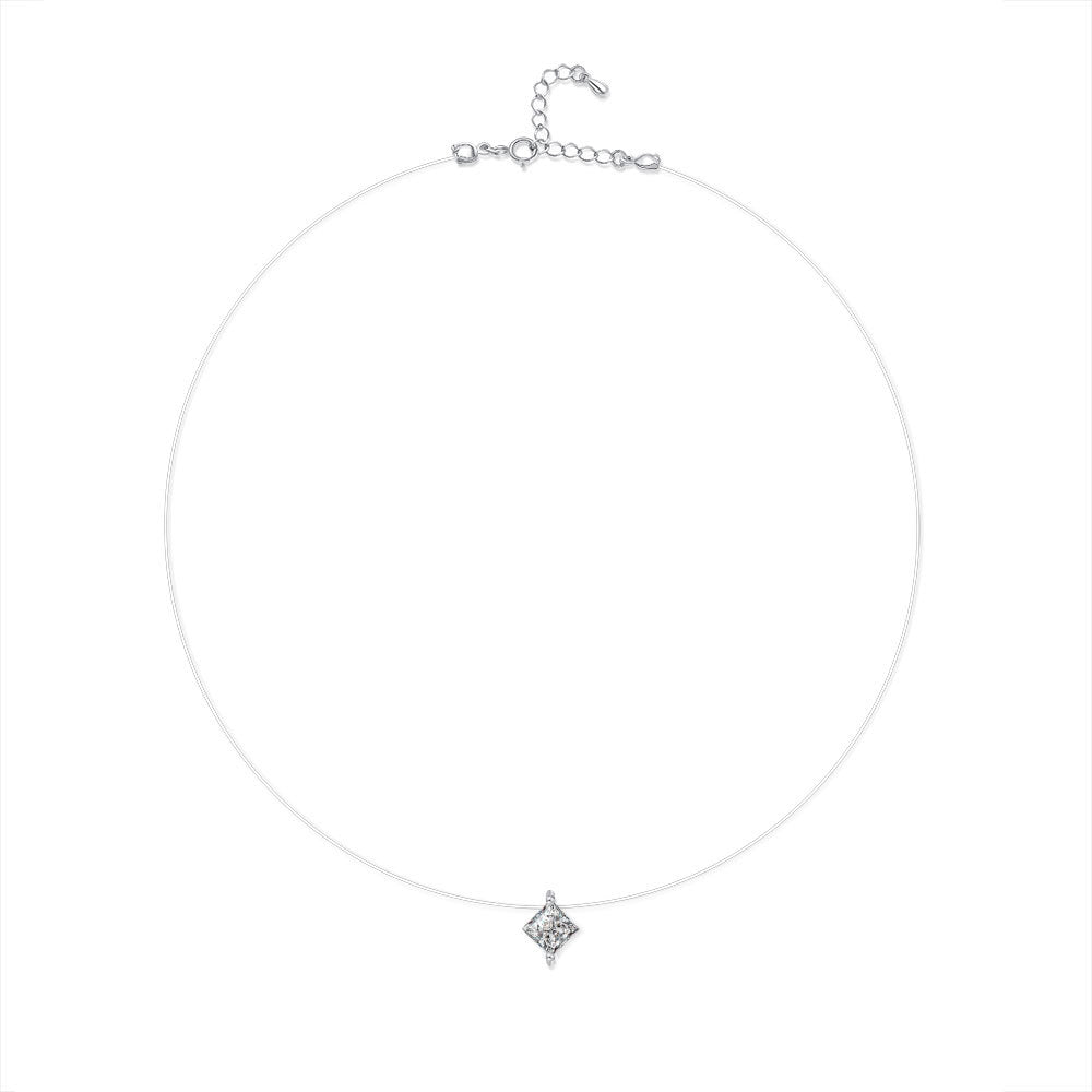 Princess tears moissanite chain