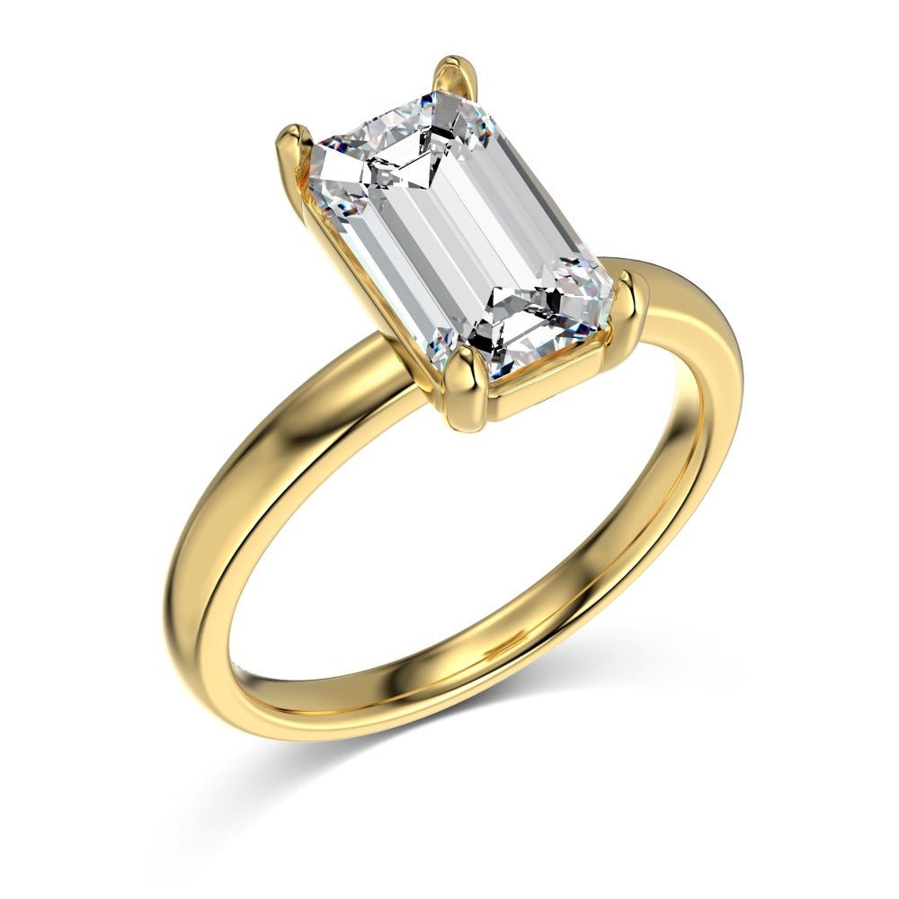 Emerald cut glossy ring - Hastella.J