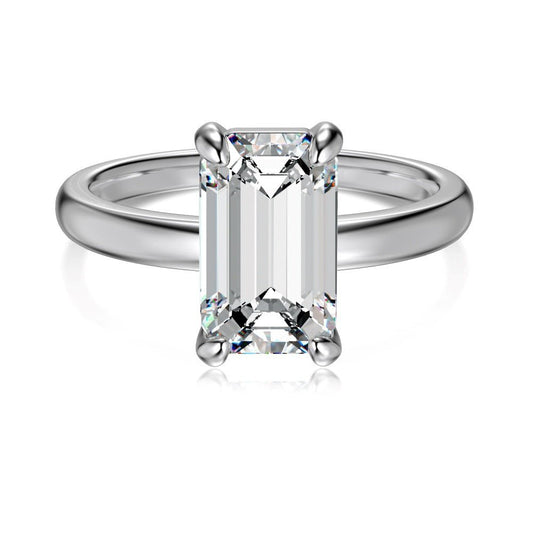 Emerald cut glossy ring - Hastella.J