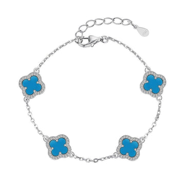 Silver / Blue