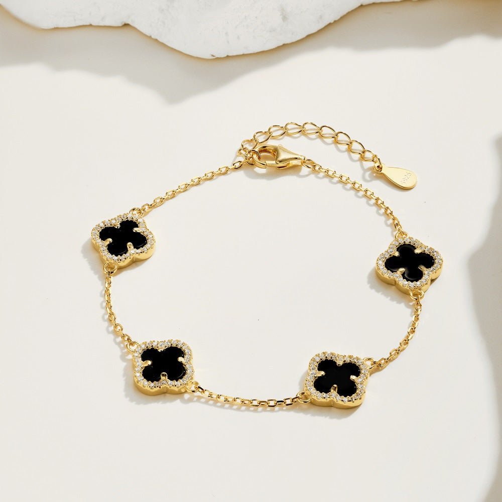 Four - leaf clover bracelet - Hastella.J