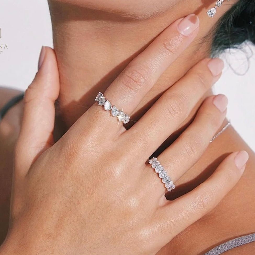 layer silver ring - Hastella.J