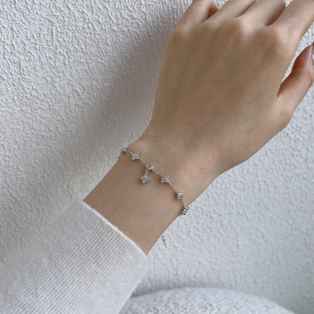 lucky star S925 sterling silver bracelet - Hastella.J