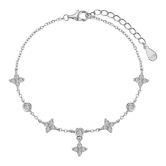 lucky star S925 sterling silver bracelet - Hastella.J