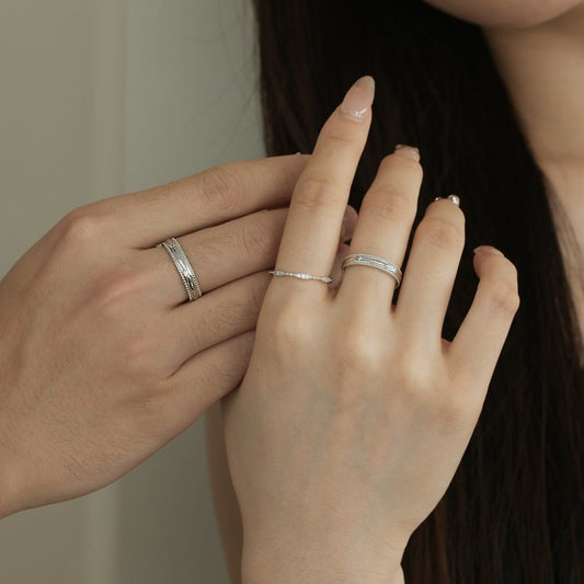 Micro - set couple rings - Hastella.J