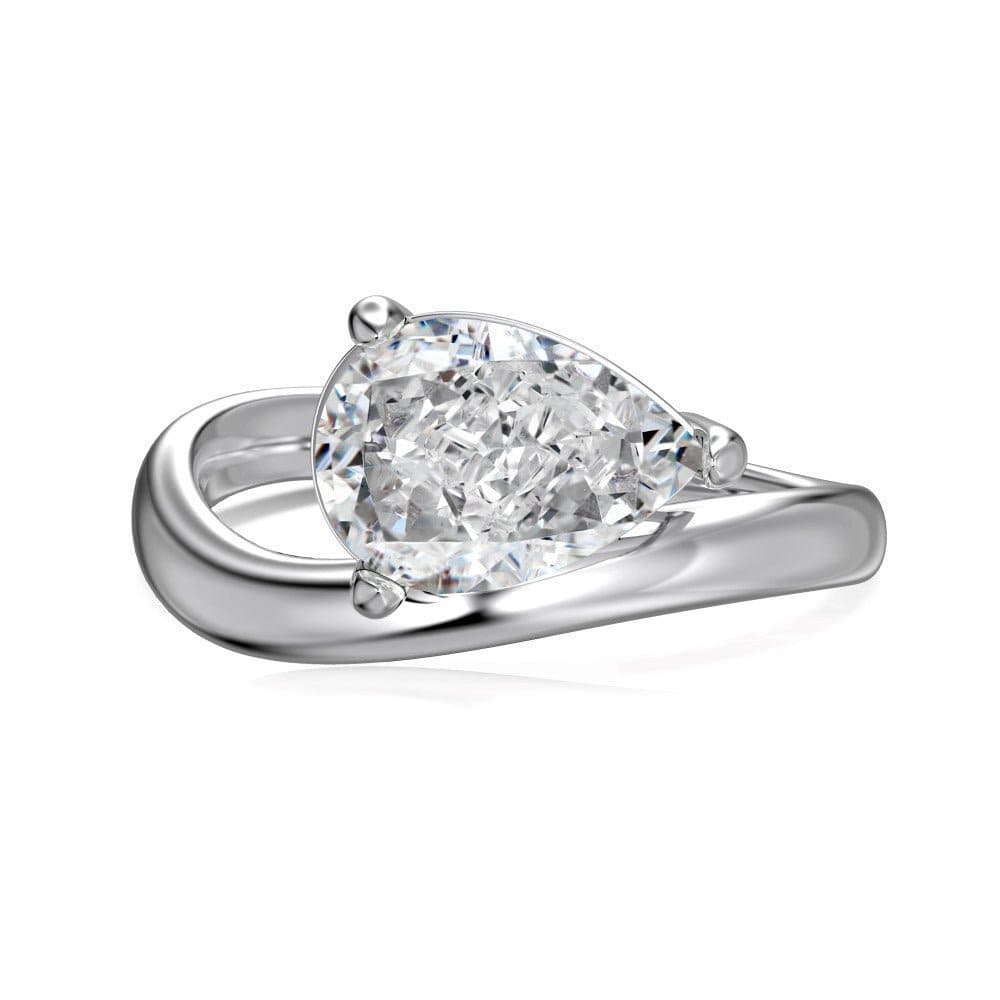 Pear shape round ring - Hastella.J