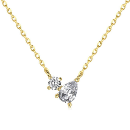 Pear-shaped delicate clavicle chain - Hastella.J