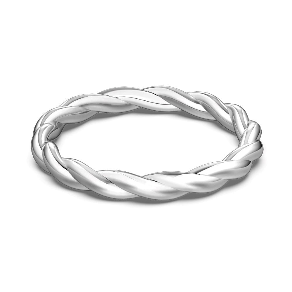 Sparkling twist design ring - Hastella.J