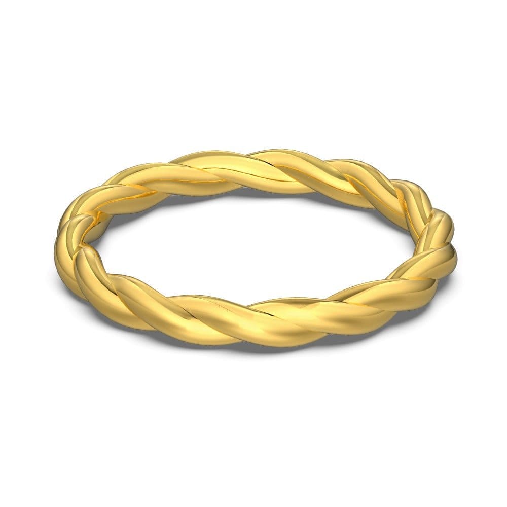 Sparkling twist design ring - Hastella.J
