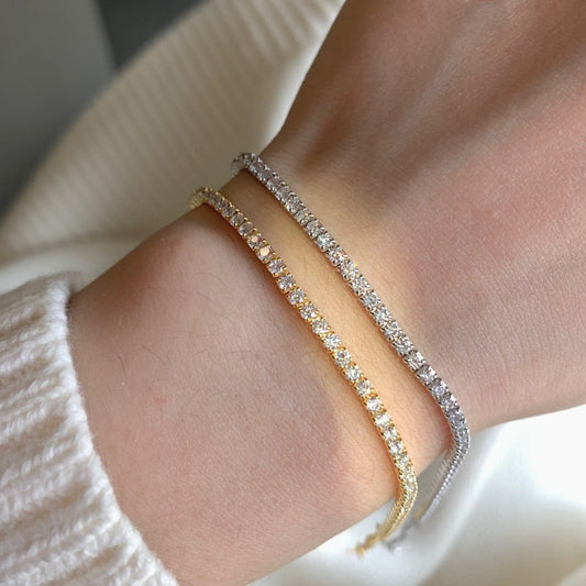 Tiny tennis bracelet - Hastella.J