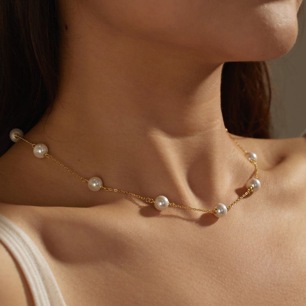 Vintage Pearl Necklace - Hastella.J