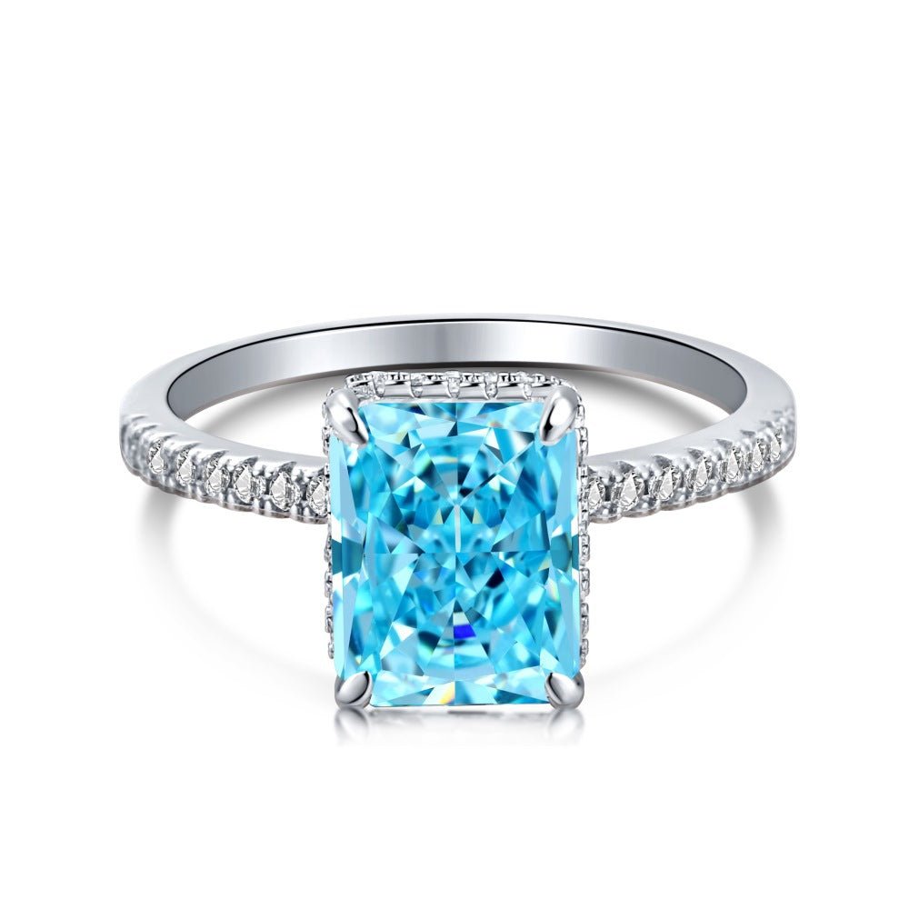 8A zircon square ring - Hastella.J