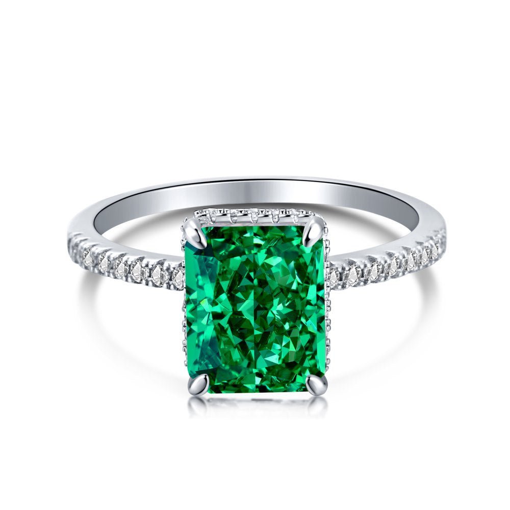 8A zircon square ring - Hastella.J