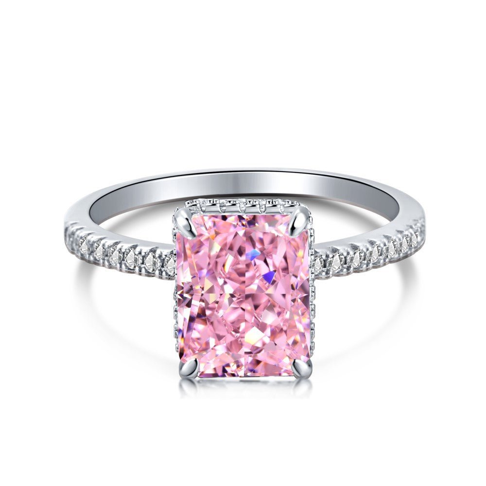 8A zircon square ring - Hastella.J