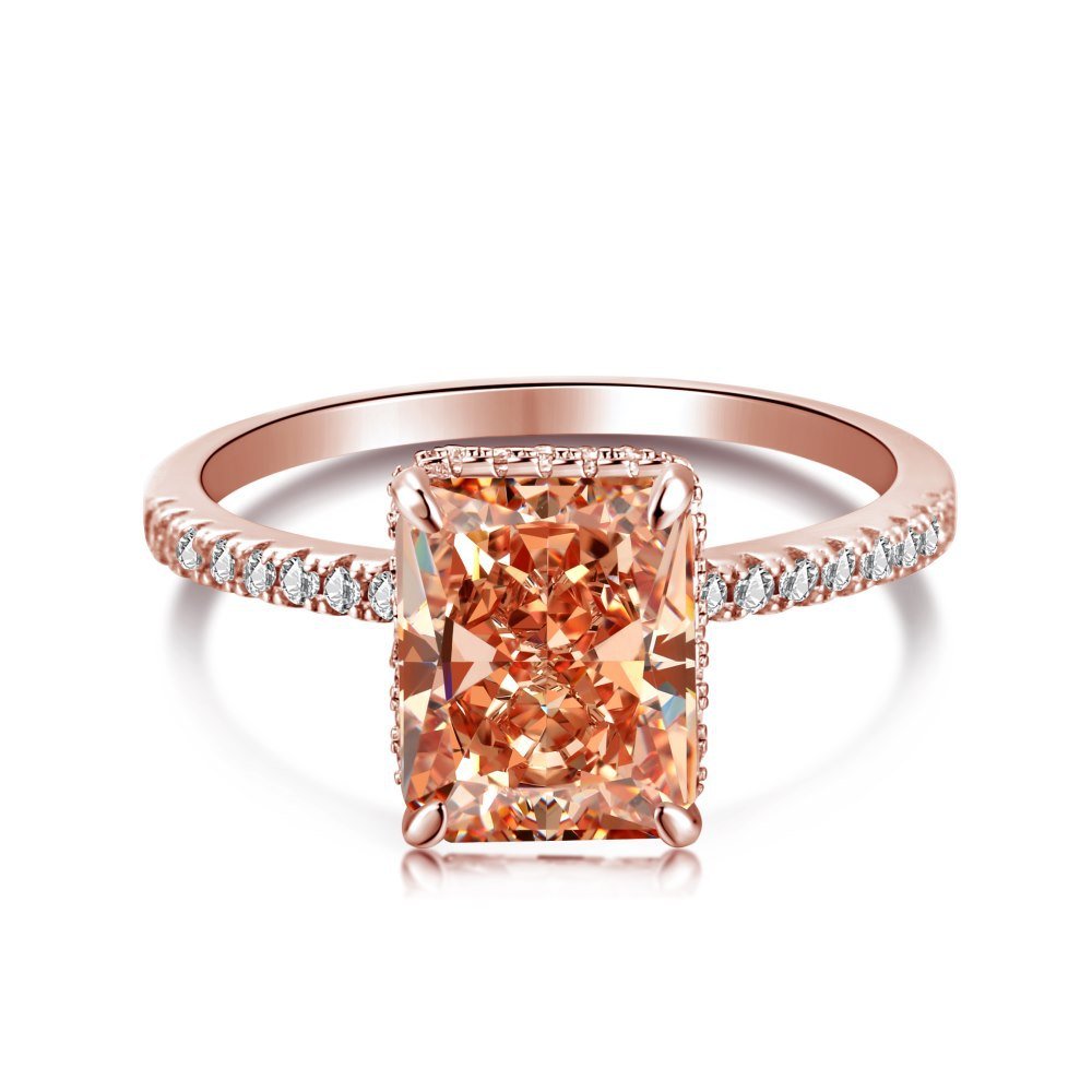 8A zircon square ring - Hastella.J