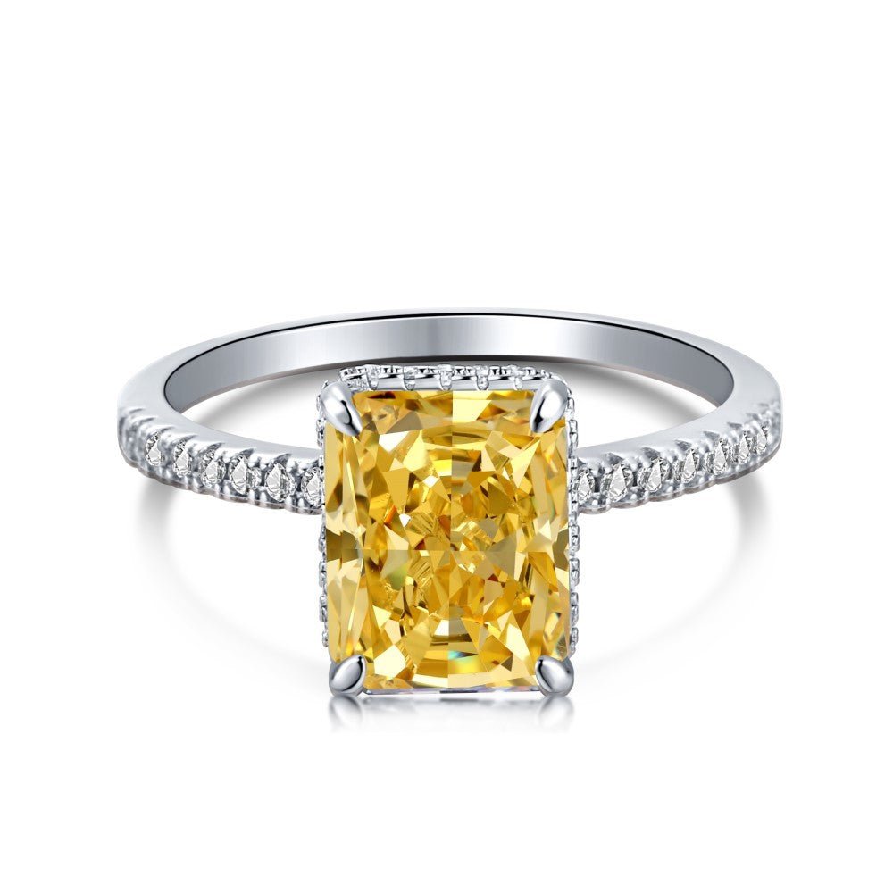 8A zircon square ring - Hastella.J